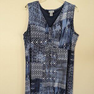 Catherines Blue and White Patterned Dress